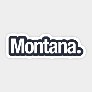 Montana. Sticker